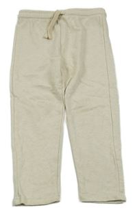 Světlebéžové melírované tepláky KIABI