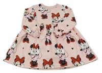 Světlerůžové teplákové šaty s Minnie Disney