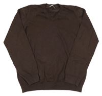 Tmavohnědý svetr M&S