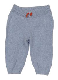 Svetlomodré melírované pletené tepláky Bluezoo