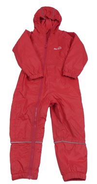 Červená šusťáková funkční jarní kombinéza s kapucí Peter Storm