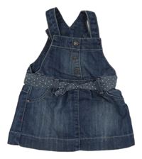 Modré rifľové šaty s opaskom OBaïBi