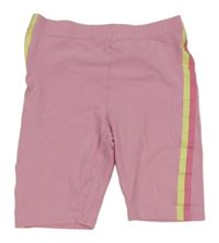 Ružové legínové kraťasy s pruhmi H&M