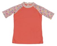 Lososovo-svetloružové UV tričko s obrázkami alive