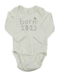 Biele body s nápisom a hrošíkem H&M