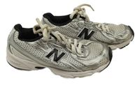 Šedo-bílé textilní botasky new balance vel. 32