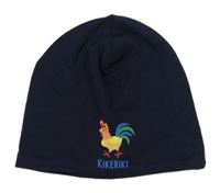 Tmavomodrá čepice s kohoutkem Topomini