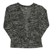 Čierno-sivý melírovaný cardigan Zeeman