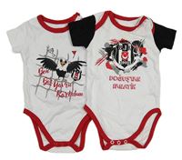 2x bílé body - fotbalové - Besiktas Istanbul + s orelom