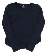 Tmavomodré tričko H&M
