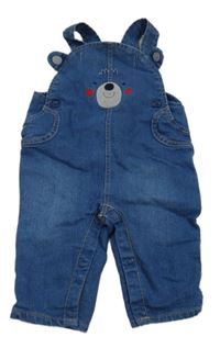 Modré podšité na traké rifle s medvěďom zn. C&A