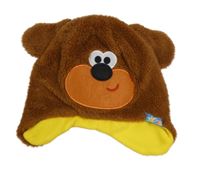 Hnědá chlupatá čepice - Hej Hafí F&F