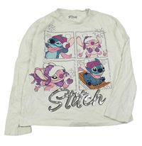 Smetanové triko se Stitchem a Angel Nutmeg