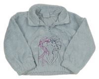 Svetlomodrá chlpatá mikina s Frozen Primark