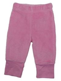 Růžové chlupaté tepláky Ergee