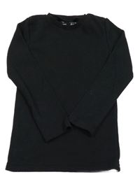 Čierne rebrované spodné tričko F&F