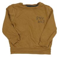 Hnedá mikina s nápisom George