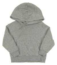 Sivá melírovaná mikina s kapucňou H&M