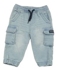 Svetlomodré teplákové cuff cargo rifle Topomini