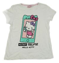 Biele tričko s Hello Kitty Sanrio
