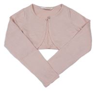 Svetloružové trblietavé svetrové bolerko H&M