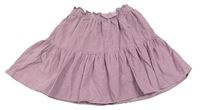 Lila menšestrová kolová sukňa H&M