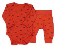 2 set - Červené body s auty + tepláky Mothercare
