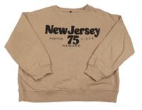 Hnedá mikina s nápisom Zara