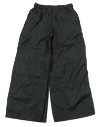 Černé šusťákové nepromokavé kalhoty POCOPIANO