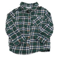 Zeleno-modrá kostkovaná košile M&Co.