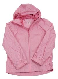 Růžová šusťáková jarní funkční bunda s kapucí Mountain Warehouse