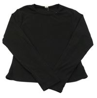 Čierne fleecové tričko