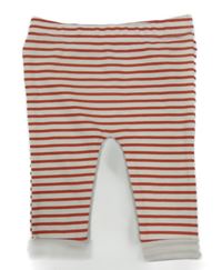 Bílo-červené pruhované legíny dunnes 