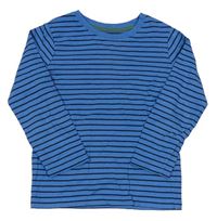 Modro-tmavomodré pruhované tričko Nutmeg