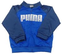 Modrá prepínaci športová mikina s logom Puma