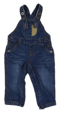 Tmavomodré laclové podšité rifle F&F