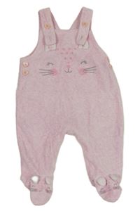 Světlerůžové sametové dupačky s ňufáčikom  George