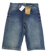 Nové - tmavomodré rifľové kraťasy H&M