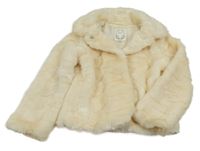 Smotanový kožušinový podšitý kabát M&S