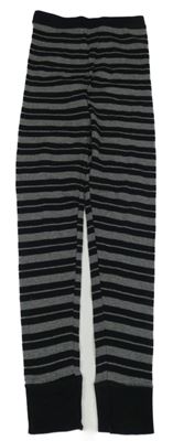 Sivo-čierne pruhované spodné nohavice C&A