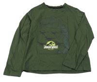 Tmavozelené triko s diny - Jurský svět 