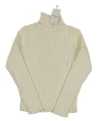 Nové - Smotanový rebrovaný svetrový rolák Nutmeg