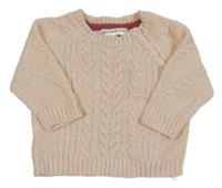 Svetloružový žinylkový sveter Ergee