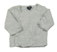 Světlešedý zavinovací svetr Kiabi 