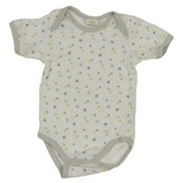 Bielo-sivo-žlté bodkovaná é body Alana