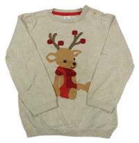 Béžový sveter so sobíkem H&M