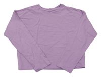 Lila crop tričko H&M