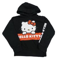 Čierna mikina s kapucí - Hello Kitty