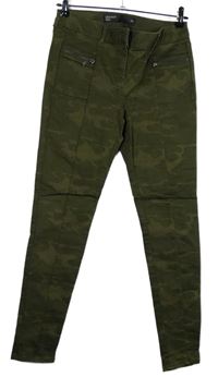 Dámské khaki army skinny rifle Next 