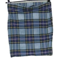 Dámska světlemodro-fialová kockovaná sukňa zn. FB Sister